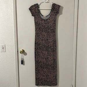 Leopard print, midi Billabong dress